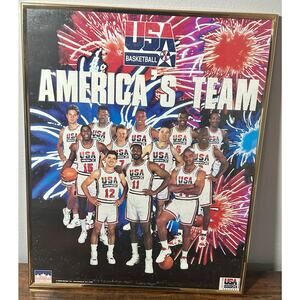 1992 USA Basketball Dream Team Framed Poster 16x20 StarLine Michael Jordan